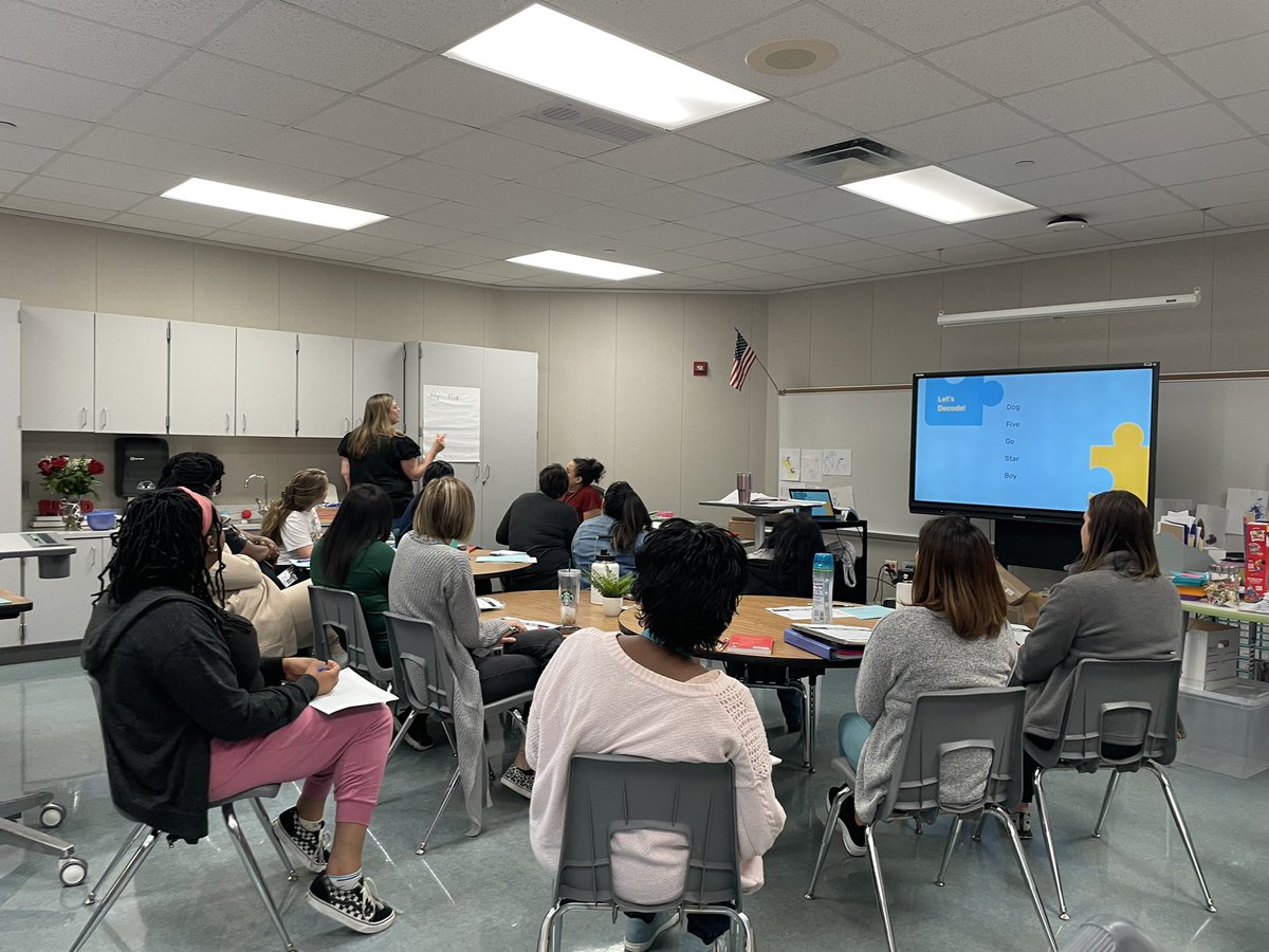 Wendy Hankins (@mrshankinsclass) on Twitter photo .<a href="/KendraLHouston/">Kendra Houston</a> leading a PD on decoding strategies. Students must know how to decode words, and do so correctly, so they are successful readers!
<a href="/KirkElementary/">Kirk Elementary</a> #KirkCan .<a href="/KendraLHouston/">Kendra Houston</a> leading a PD on decoding strategies. Students must know how to decode words, and do so correctly, so they are successful readers!
<a href="/KirkElementary/">Kirk Elementary</a> #KirkCan