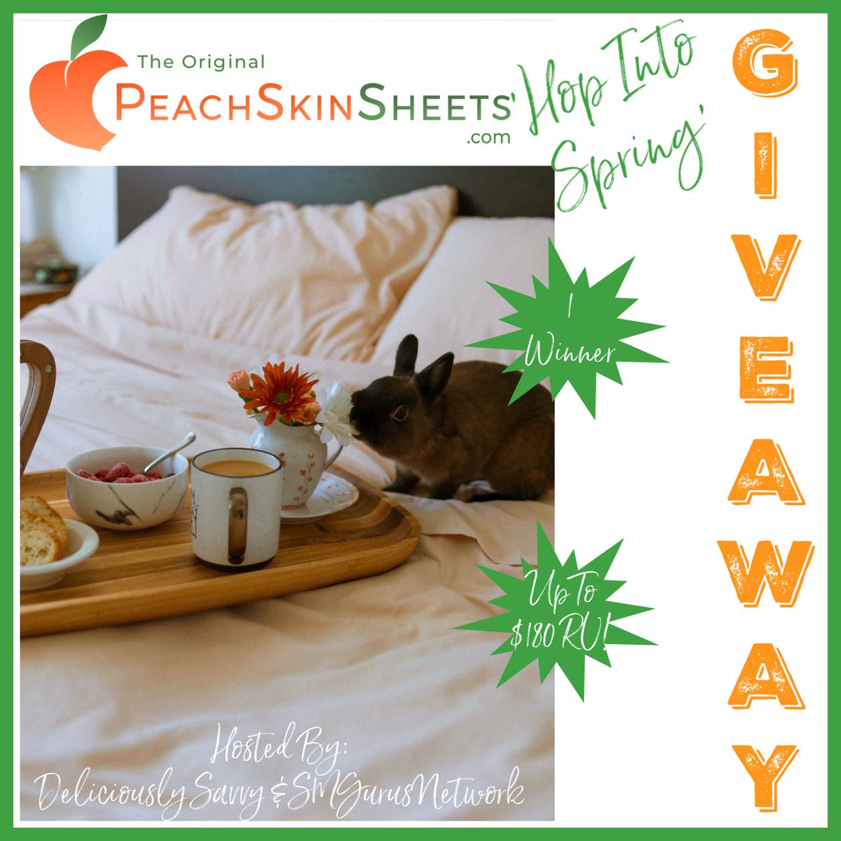 DeliciouslySavv's tweet photo. 🎉Giveaway Alert🎉Enter To Win The PeachSkinSheets "Hop Into Spring" #Giveaway! (1 Winner ~ up to a $180 RV!) @PeachSkinSheets #SMGNSpringGiftGuide2023🌷🌻🌼

Enter Today &amp; Good Luck👉https://t.co/yKqgXJvowE via @deliciouslysavv https://t.co/A1epphC0Ft