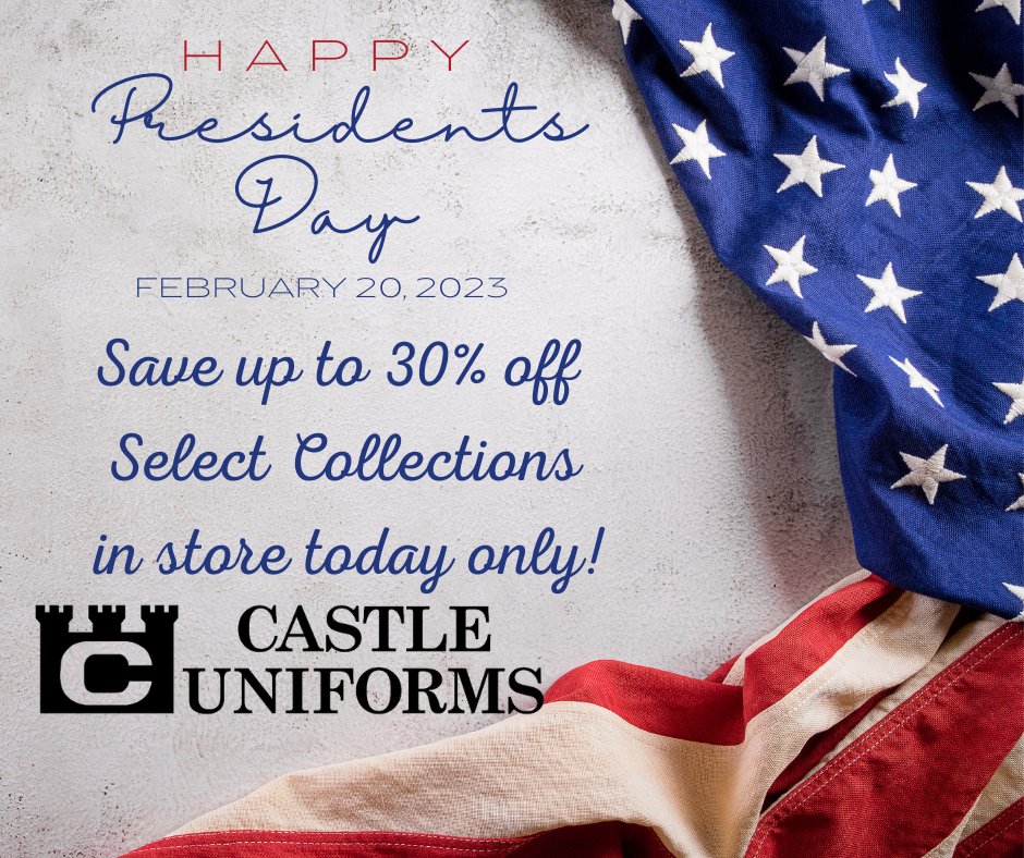 Come shop with us today at either location to save on this President's Day!