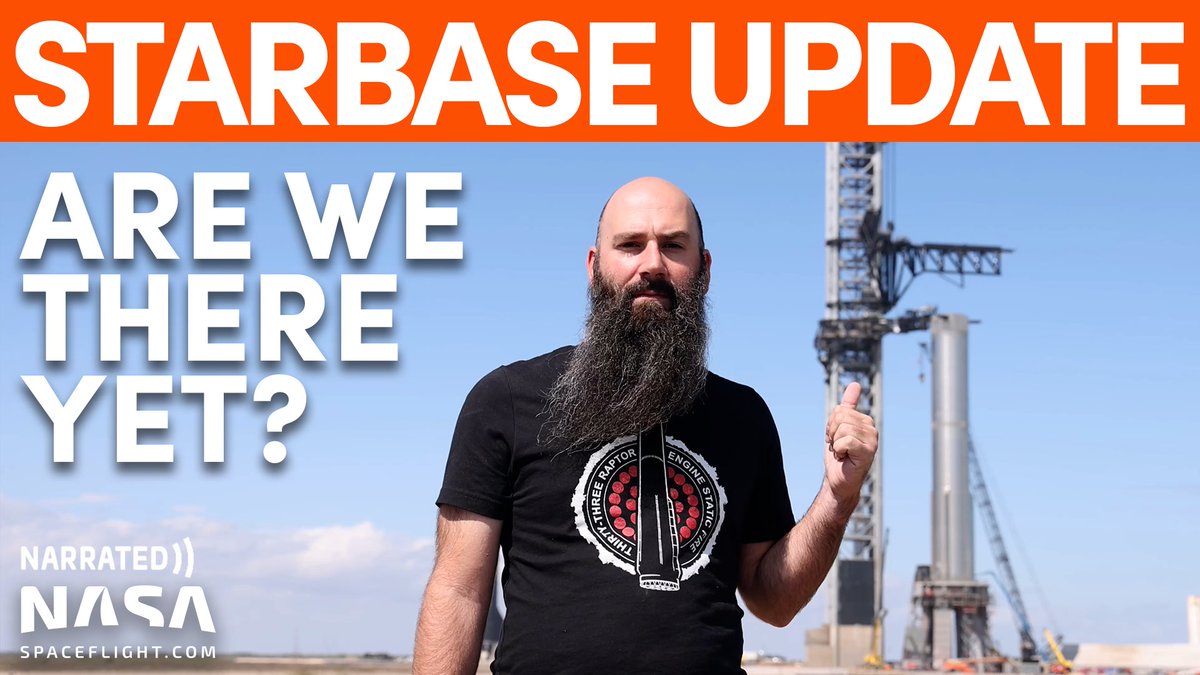 thejackbeyer's tweet photo. In our latest Starbase update we discuss the shielding being added to the orbital launch mount, how close we might be to a launch (finally!), and what is going on with Booster 7’s HPUs. @NASASpaceflight 

➡️ https://t.co/znu8MRlTNH https://t.co/rRuQyHpCqj