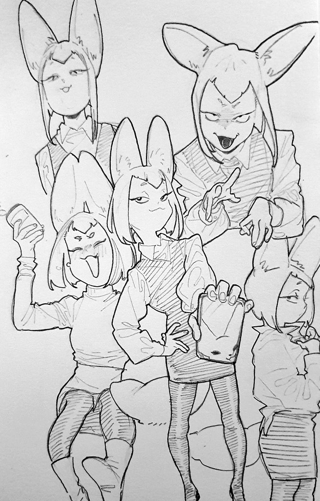 in honor of aggretsuko's last season here's human fenneko 