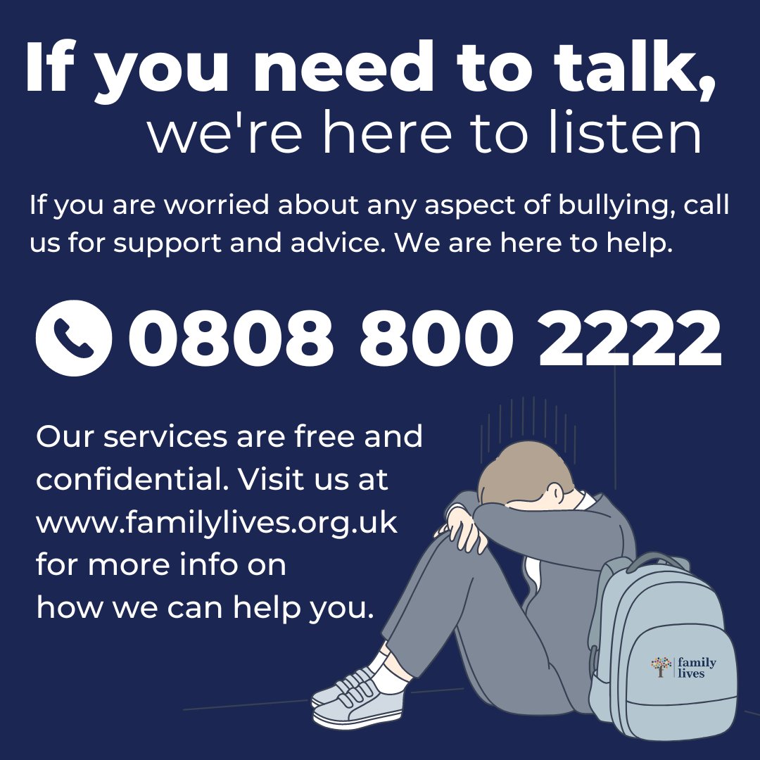 bullyinguk's tweet photo. Need advice about #bullying? Worried that your child is experiencing this? Call us on 0808 800 2222, email us, or talk to us live online via live chat - our support is free and confidential #NeedToTalk #BullyingSupport https://t.co/GPxCydaBri