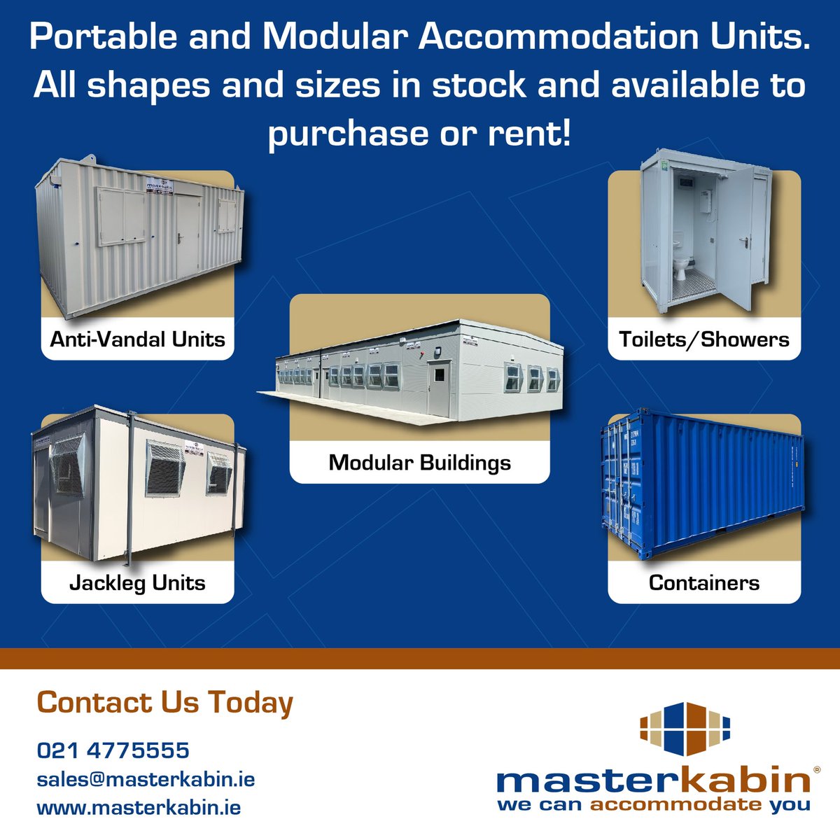 Masterkabin (@masterkabin) on Twitter photo For all your requirements, talk to our expert team today.
☎️ 021 4775555
📩 sales@masterkabin.ie
🌐masterkabin.ie
#WeCanAccommodateYou #ModularBuildings #ModularConstruction #OffSiteConstruction #SiteAccommodation #PortableAccommodation #PortableOffices For all your requirements, talk to our expert team today.
☎️ 021 4775555
📩 sales@masterkabin.ie
🌐masterkabin.ie
#WeCanAccommodateYou #ModularBuildings #ModularConstruction #OffSiteConstruction #SiteAccommodation #PortableAccommodation #PortableOffices