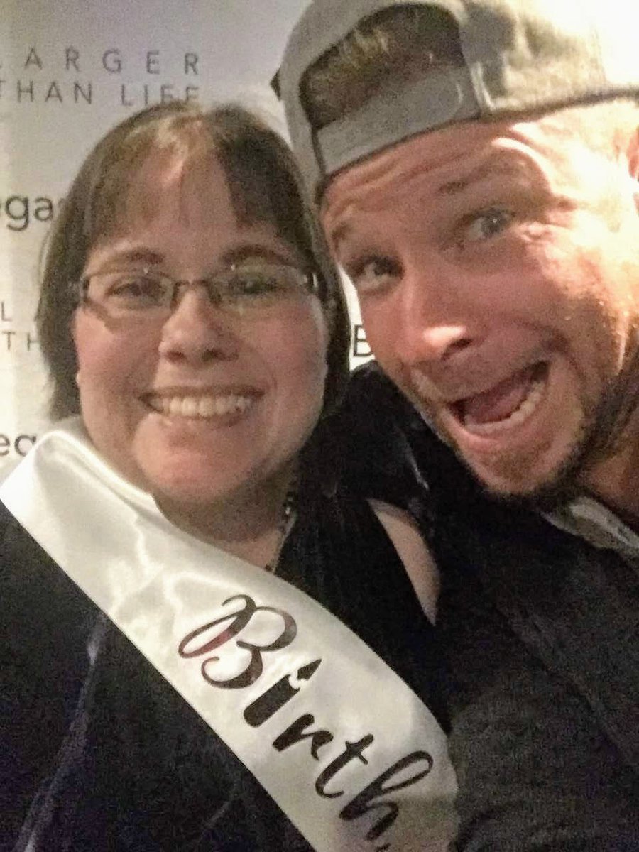 I NEVER tweet, so you KNOW this is important! Happy Birthday to <a href="/brian_littrell/">Brian Littrell</a> !!!!!! These pics are from my #bestbirthdayever in 2019 in Vegas! My birthday is tomorrow! I hope you remember this, Brian! I love you! ❤️🎂🎁🎈🎉🥳
