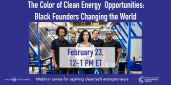 Massachusetts Clean Energy Center (@masscec) on Twitter photo Feb 23 Webinar: Join <a href="/massventures/">massventures</a> Venture Developer Sienna Leis for a discussion on diverse founders' role in the #climateTech movement and efforts to make Massachusetts a destination for #diversity in #Cleantech.
Register Here: ow.ly/QuVZ50MRTkx Feb 23 Webinar: Join <a href="/massventures/">massventures</a> Venture Developer Sienna Leis for a discussion on diverse founders' role in the #climateTech movement and efforts to make Massachusetts a destination for #diversity in #Cleantech.
Register Here: ow.ly/QuVZ50MRTkx