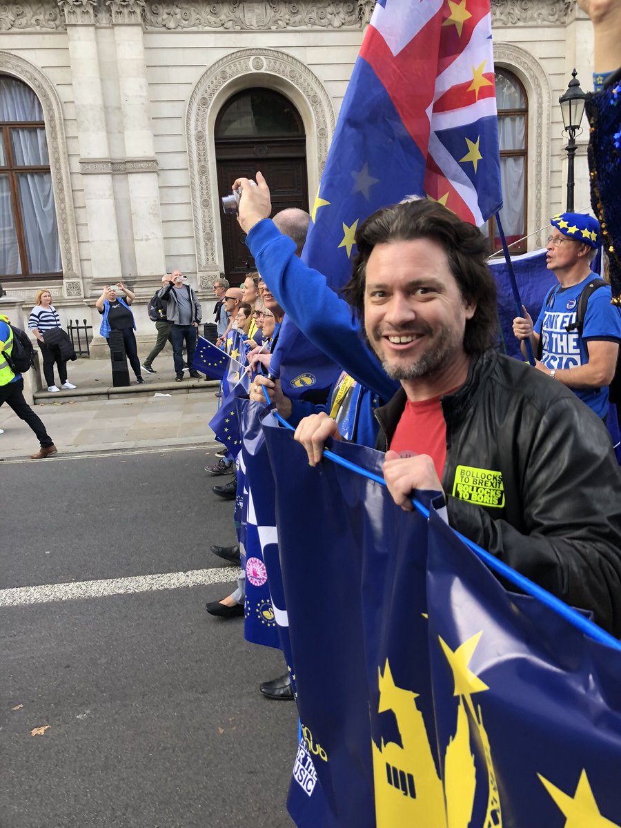 FrauBooka's tweet photo. @LondonEconomic @mikegalsworthy Good luck Mike
You’ve been with the #SayNoToBrexit #BrexitBrokeBritain #RejoinEU movement from the very beginning. People like you stop me from going nuts. I was there. Wonderful atmosphere 👇🏽 https://t.co/RAlD3OLL7B