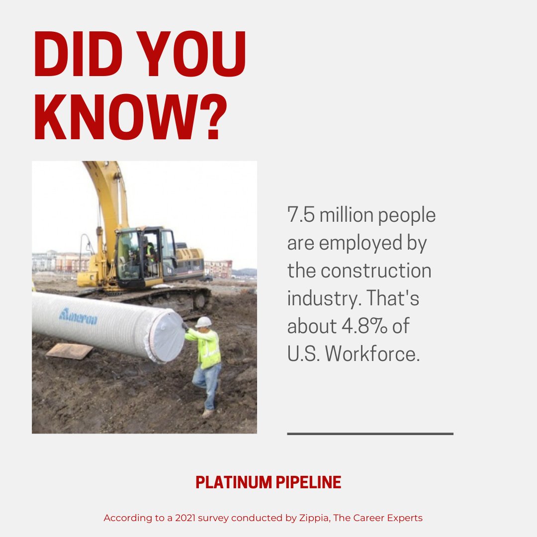 Overall employment of construction laborers and helpers is projected to grow 4% from 2021 to 2031.
 
We like that! 

#pipelinelife #sanfranciscobayarea #constructionworker