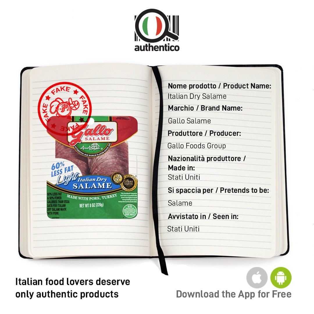 authentico_ita's tweet photo. Non farti fregare dalle imitazioni, scarica l'app gratuita Authentico per conoscere se il cibo che stai per acquistare è autentico italiano.

Don't be fooled by imitations, download the free app to find out if the food you are buying is authentic Italian📲https://t.co/5hdqlpKbSq https://t.co/SvZAfQ79xW