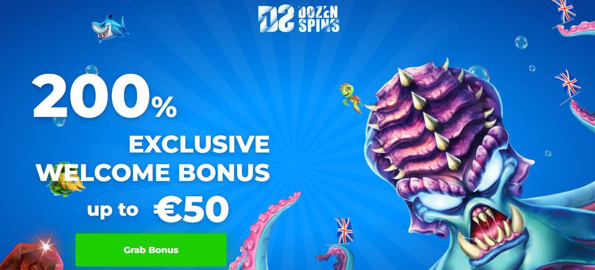 Join DozenSpins &amp; get 200% Exclusive Welcome Bonus up to 50 EUR on the 1st Deposit

Grab bonus: 

