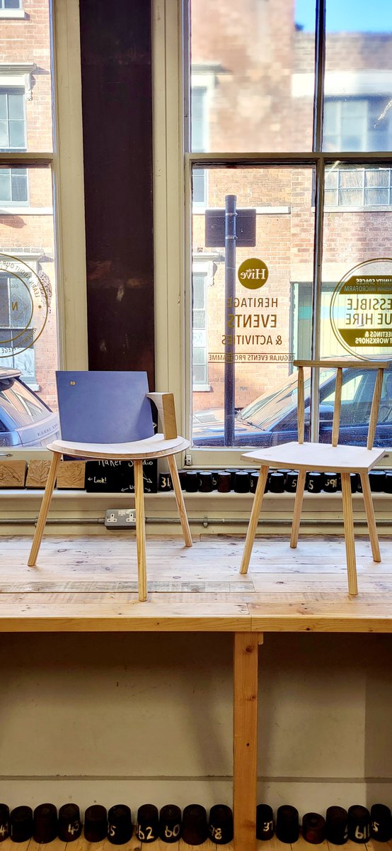 TheHiveJQ's tweet photo. THE BODGING PROJECT AT THE HIVE - all ready to start tomorrow! The last few workshop tickets are available, follow the 'whats on' link in the bio to book! #freeworkshop #bodging #woodwork #BirminghamJQ https://t.co/S0oWOiUraO