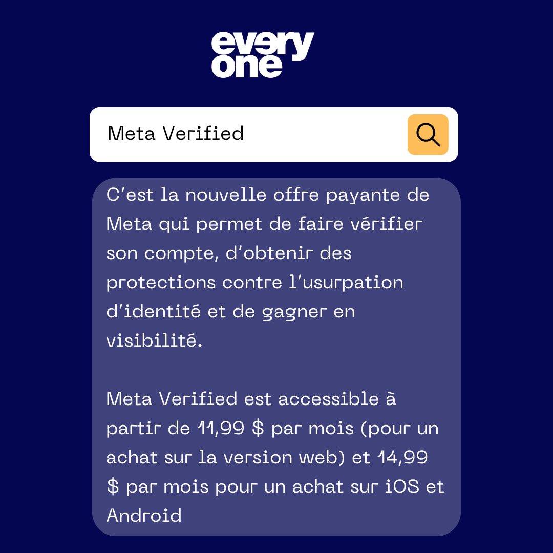 Après Twitter, c'est Meta qui se lance dans les abonnements payants ! Bonne ou mauvaise idée ?

#meta #facebook #instagram #marketing #socialmedia #verified