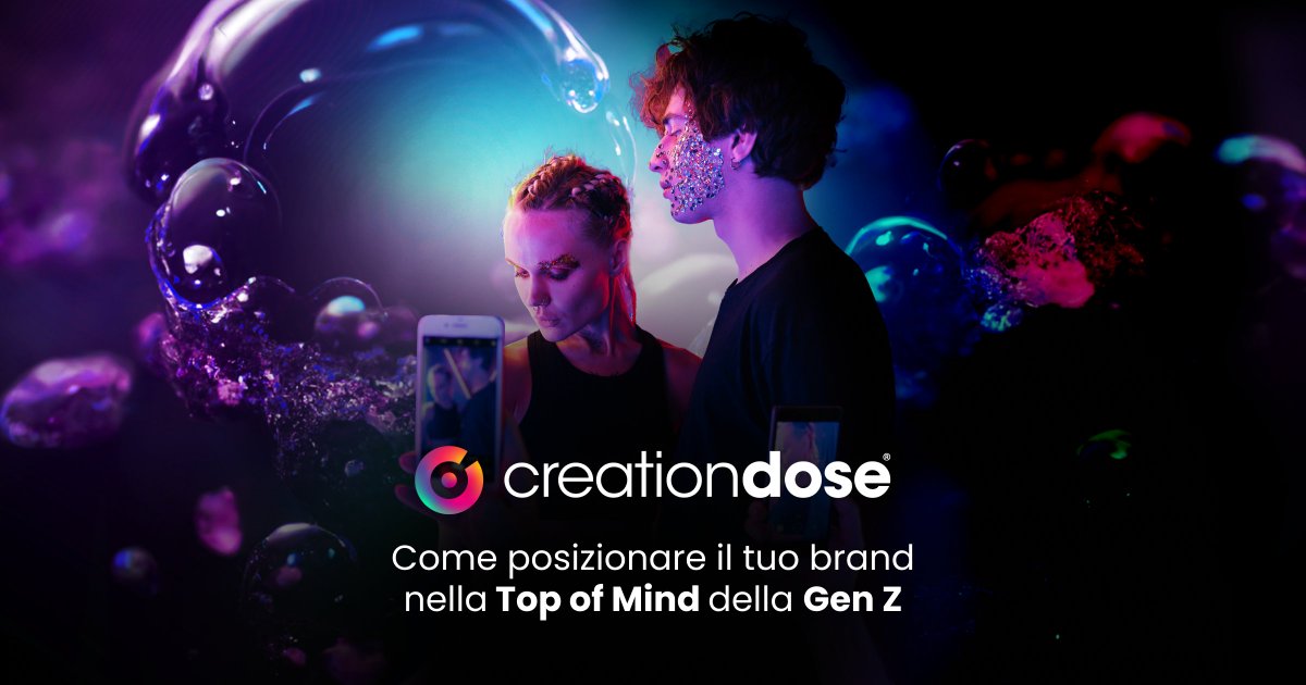 creationdose's tweet photo. Come posizionare il tuo brand nella mente (e nel cuore) della #GenZ? Scarica gratuitamente il nostro nuovo #Whitepaper and... Let your #brand be found! https://t.co/11hDvK5HT7
#CreationDose https://t.co/LFweWIiul8