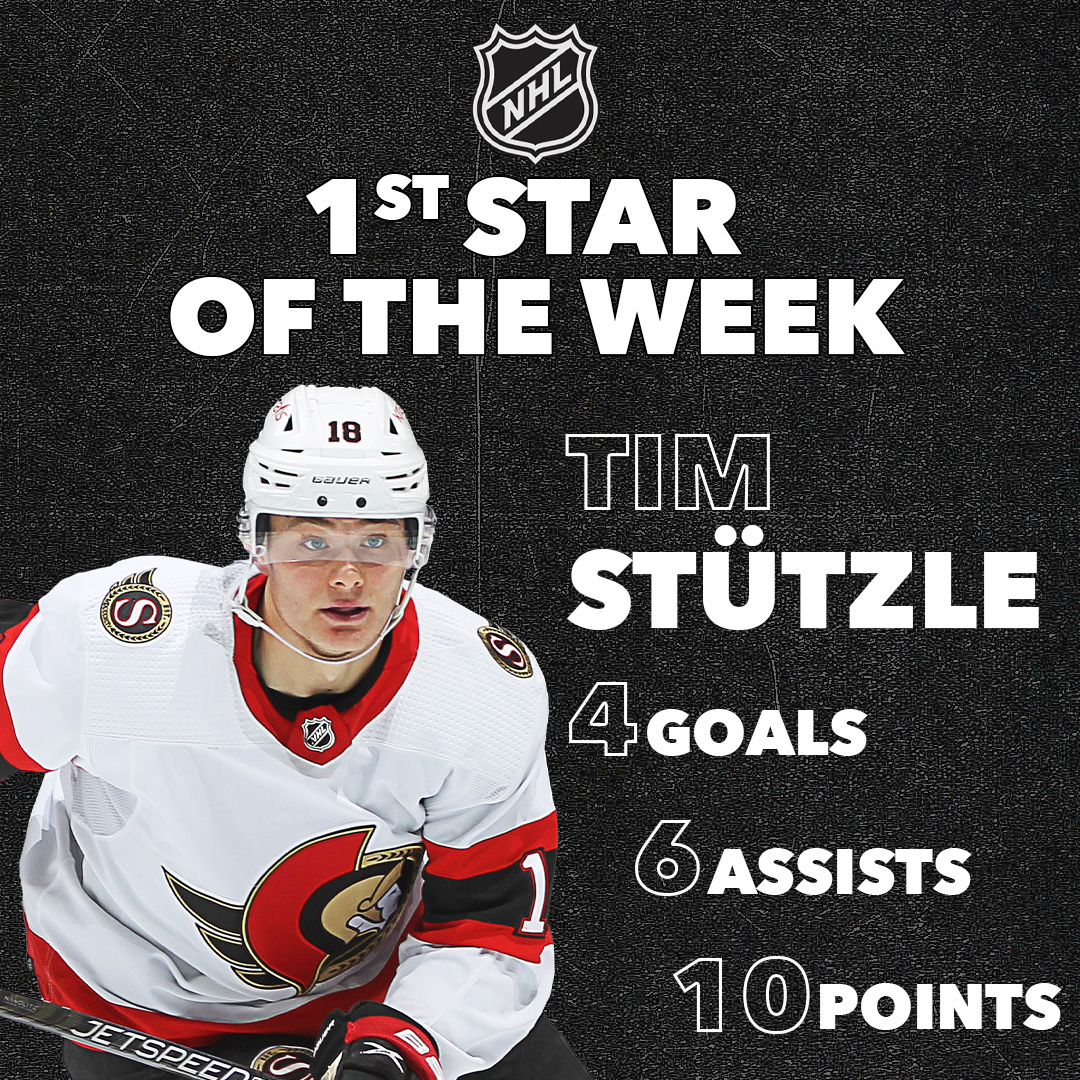 Introducing your NHL 1st Star of the Week! ⭐️

Congratulations, Tim! 👏

#GoSensGo
