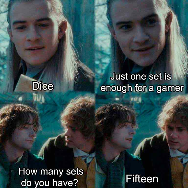 Warlockdnd's tweet photo. How many sets do you have? #ttrpg #dnd https://t.co/PtylDztclQ