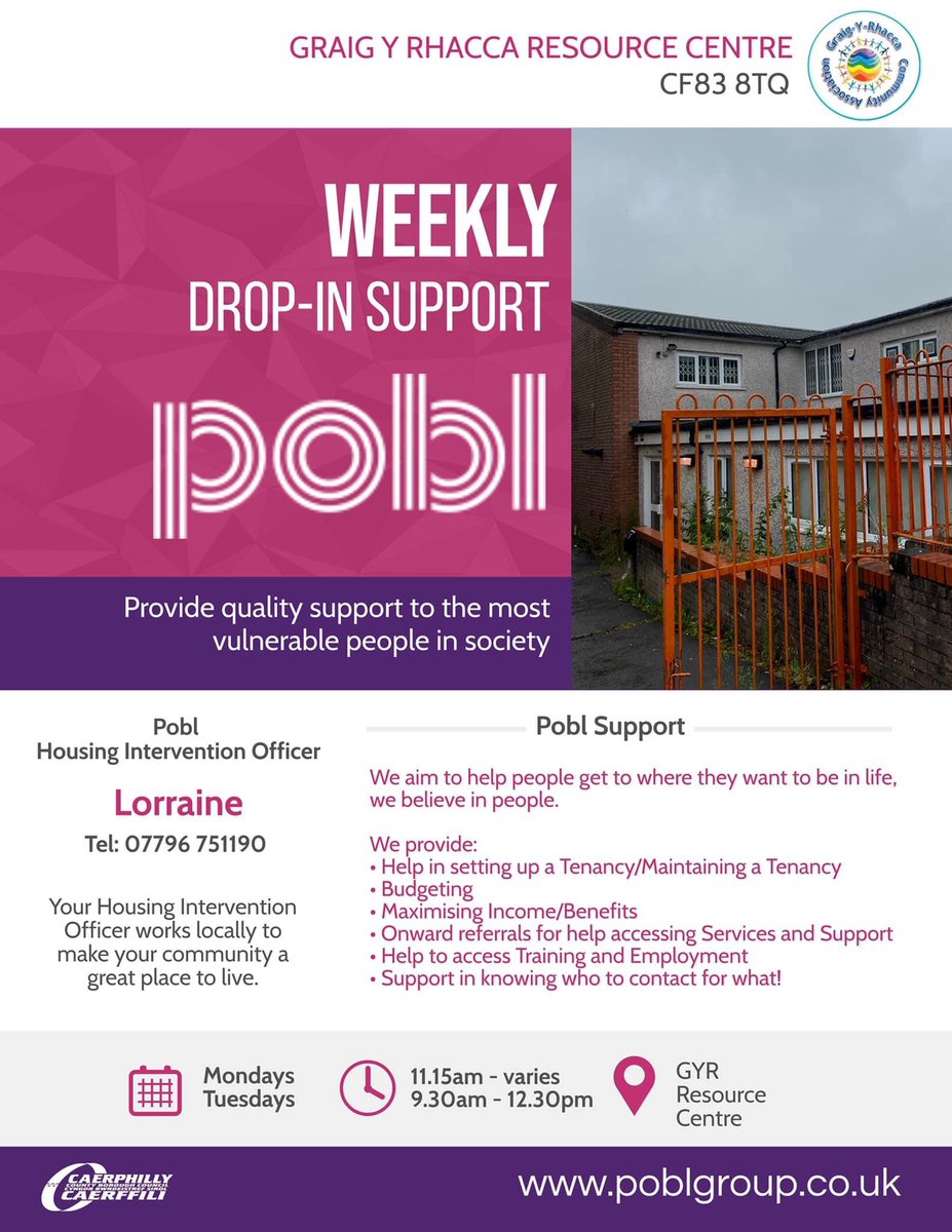 McConAmanda's tweet photo. Lorraine from Pobl will be holding Weekly Drop-In Support at GYR Resource Centre. Please see attached poster for more information 😁 #AllWelcome #NoBookingNeeded #GYR #BTMarea #Pobl #CCBC https://t.co/FO5oIwpmEo