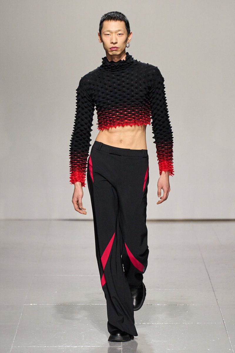 highendfashn's tweet photo. Chet Lo - Fall 2023 https://t.co/Zo4EQ6zmhi