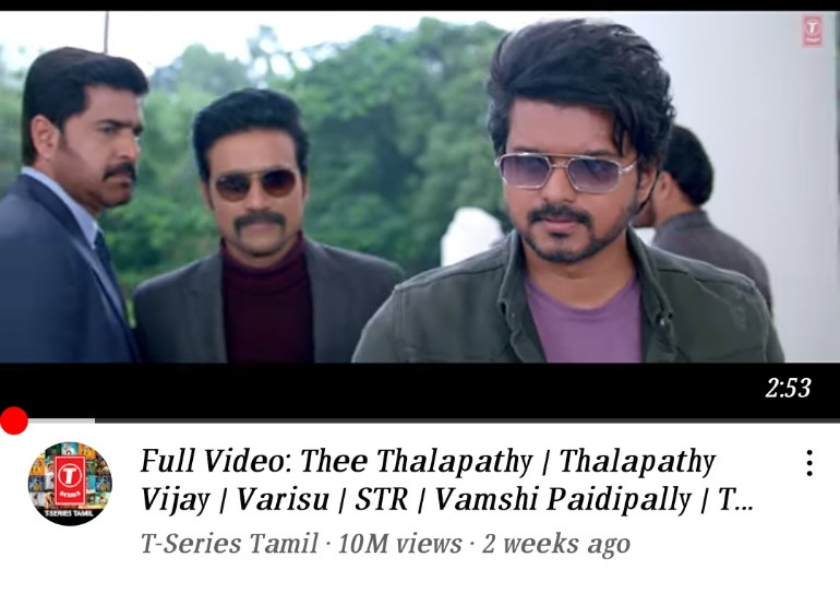 #TheeThalapathy hits Massive 10M views 🔥

#Varisu @actorvijay