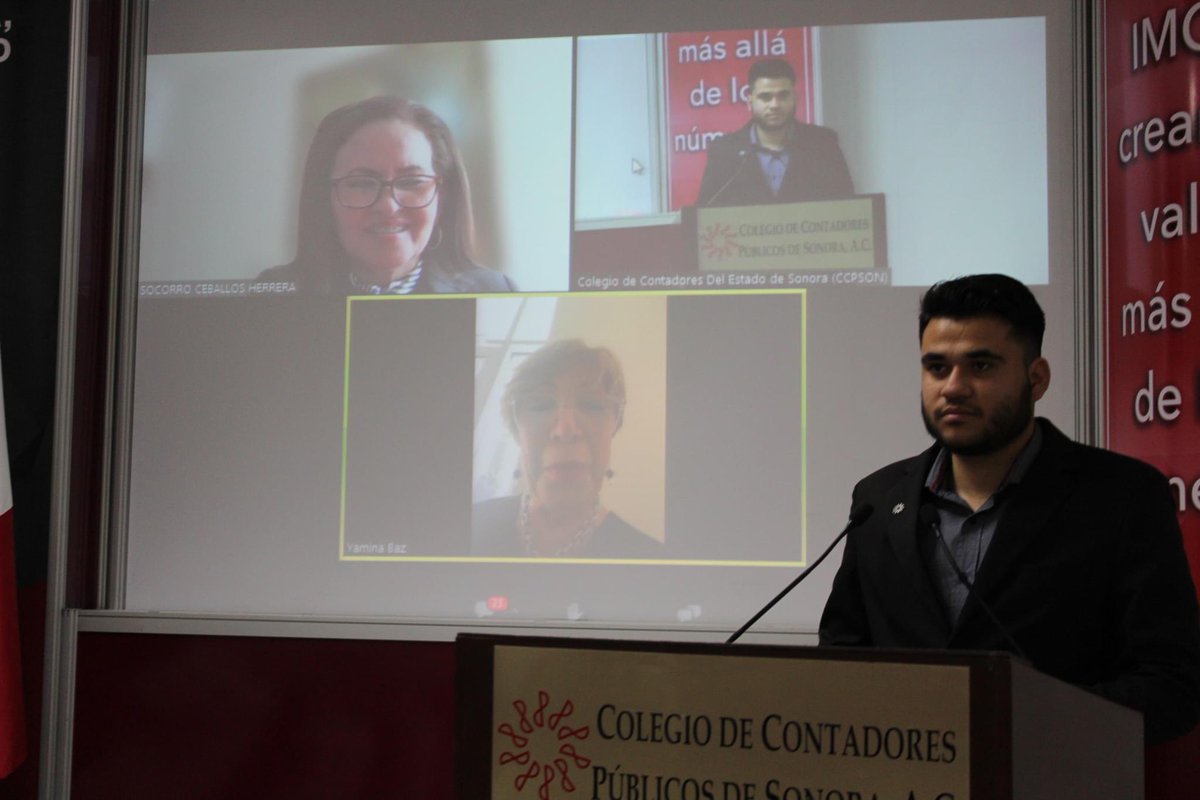 ryamibaz's tweet image. Con gran gusto asistí de forma virtual, a la conferencia "Deducciones autorizadas de ISR para personales morales" en el marco de la Capacitación Regional Estudiantil de Noroeste 2023, organizado en coordinación con el Instituto del Noroeste de Contadores Públicos (#INCP).