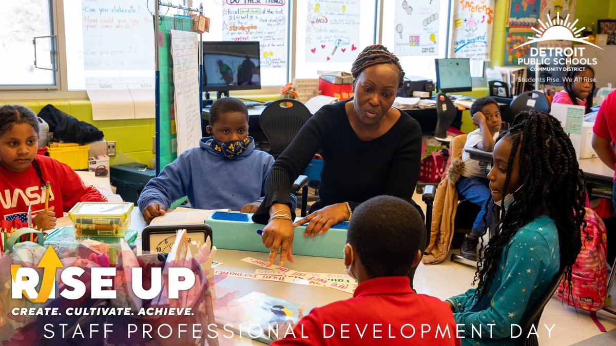 Detroitk12's tweet photo. Bottom line - at @Detroitk12 , ensuring our students are loved, challenged, and prepared is more than just a phrase. It's what we do! Today, we learn how to do it better!
#TheFutureIsRising #DPSCD #RiseUpPDDay #ProfessionalDevelopmentDay https://t.co/ubeWIQUYlP