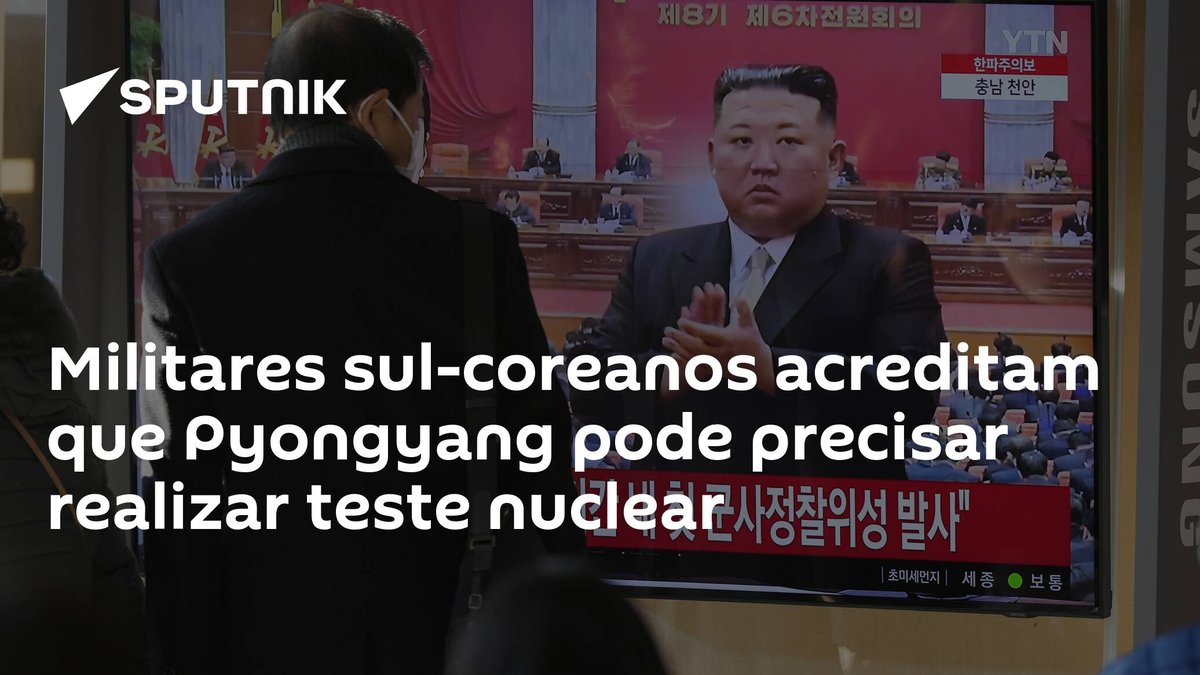 sputnik_brasil's tweet photo. Militares sul-coreanos acreditam que Pyongyang pode precisar realizar #testenuclear https://t.co/6hk7nz3bS3 https://t.co/iPH96Gjw6S