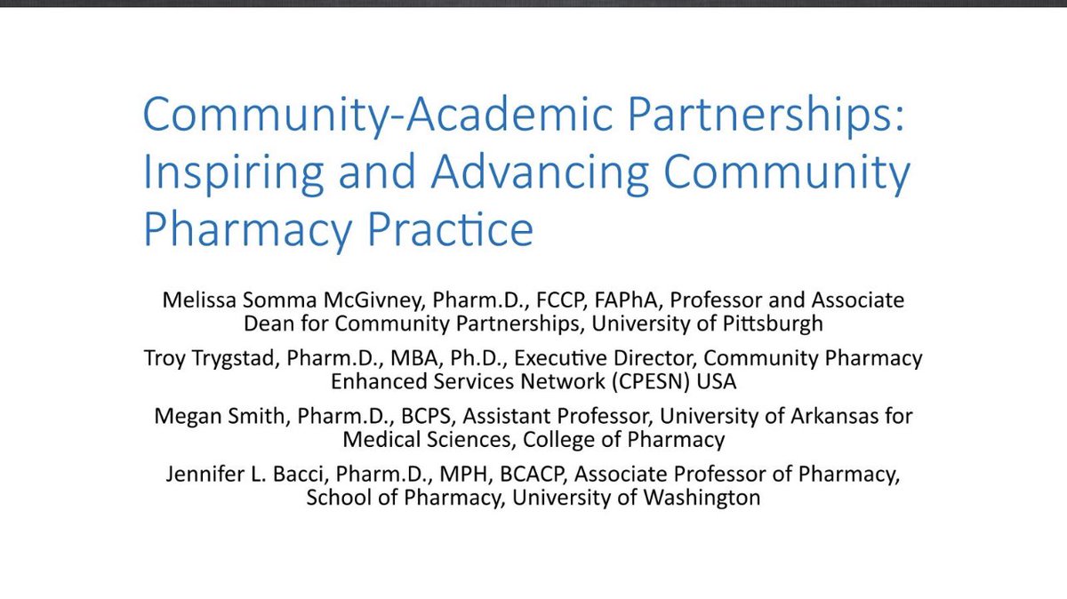 LynetteBBaker's tweet photo. Looking forward to the update regarding Community Pharmacy and Academic Pharmacy at #INterim23!  @AACPharmacy is a proud partner of @actforpharmacy!  Many thanks to @MSMcGivney, @TroyTrygstad, Megan Smith &amp; Jennifer Bacci! https://t.co/DeRx7JyoXj