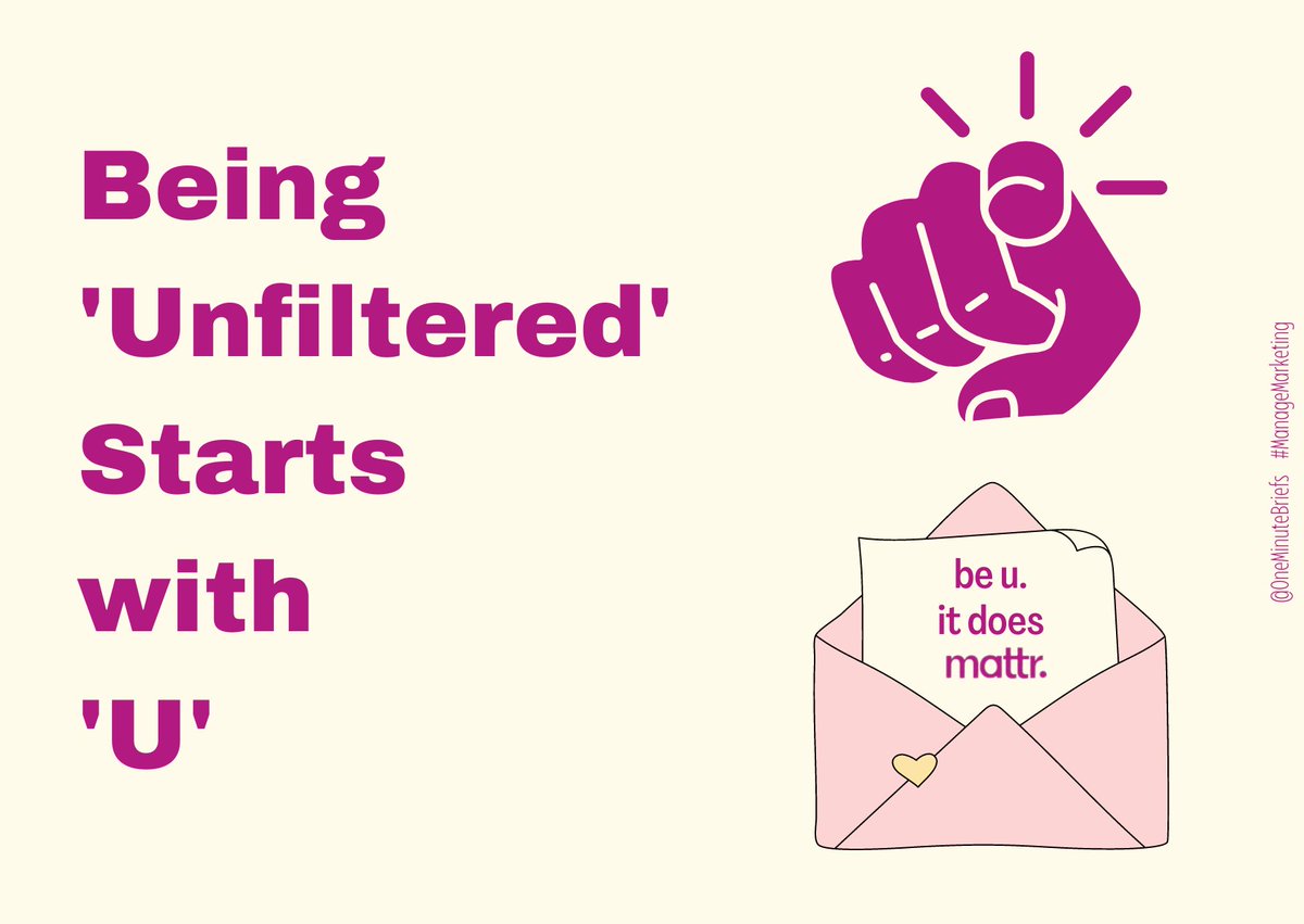 managemarketing's tweet photo. One Minute Brief of the Day:
Create posters to celebrate individuality & how being your true authentic self can empower you + others to build meaningful loving relationships with
@mattr_social @OneMinuteBriefs
#YouMattr #ManageMarketing #Mattr https://t.co/WrIXhjD6Cg