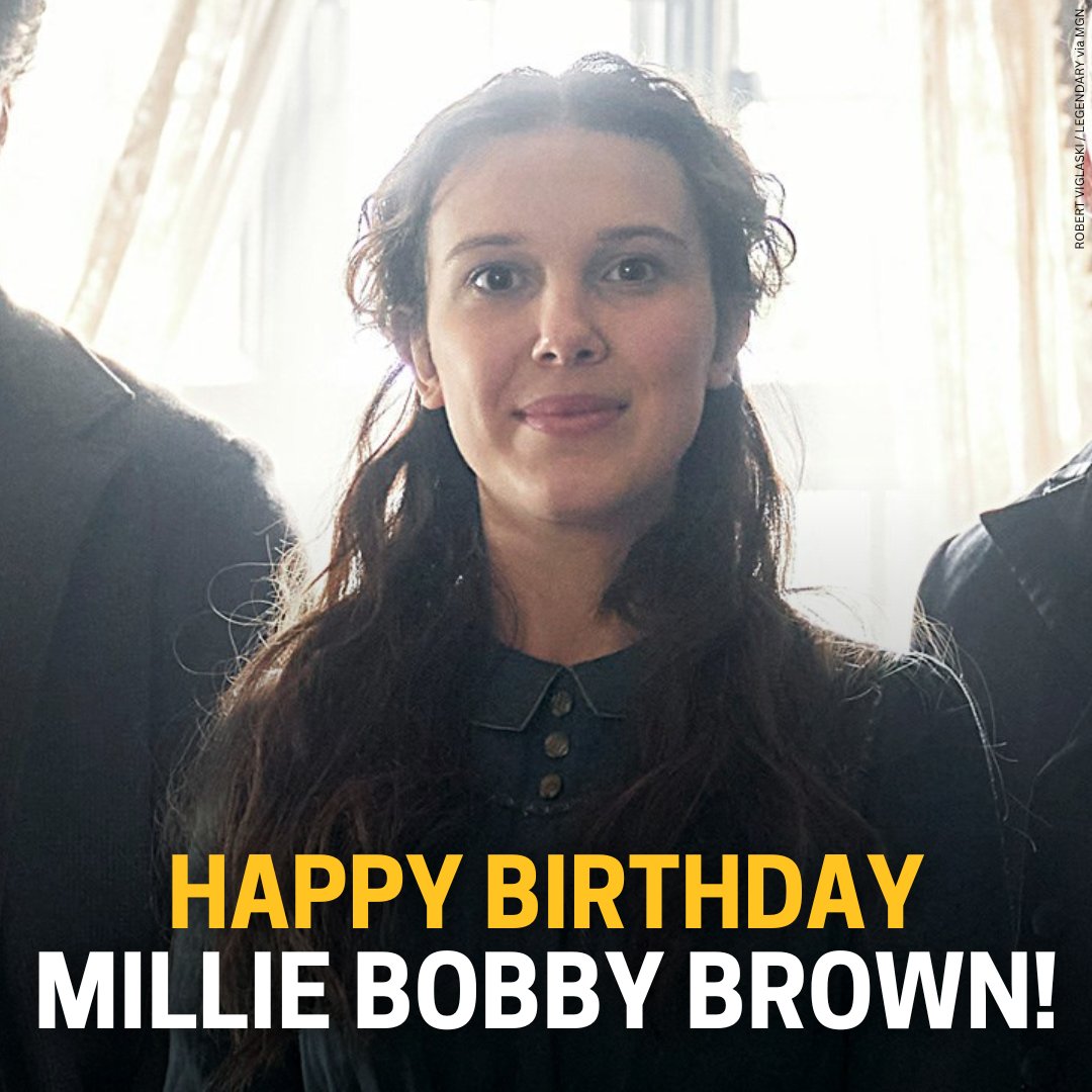 Happy Birthday to the Stranger Things star Millie Bobby Brown! 