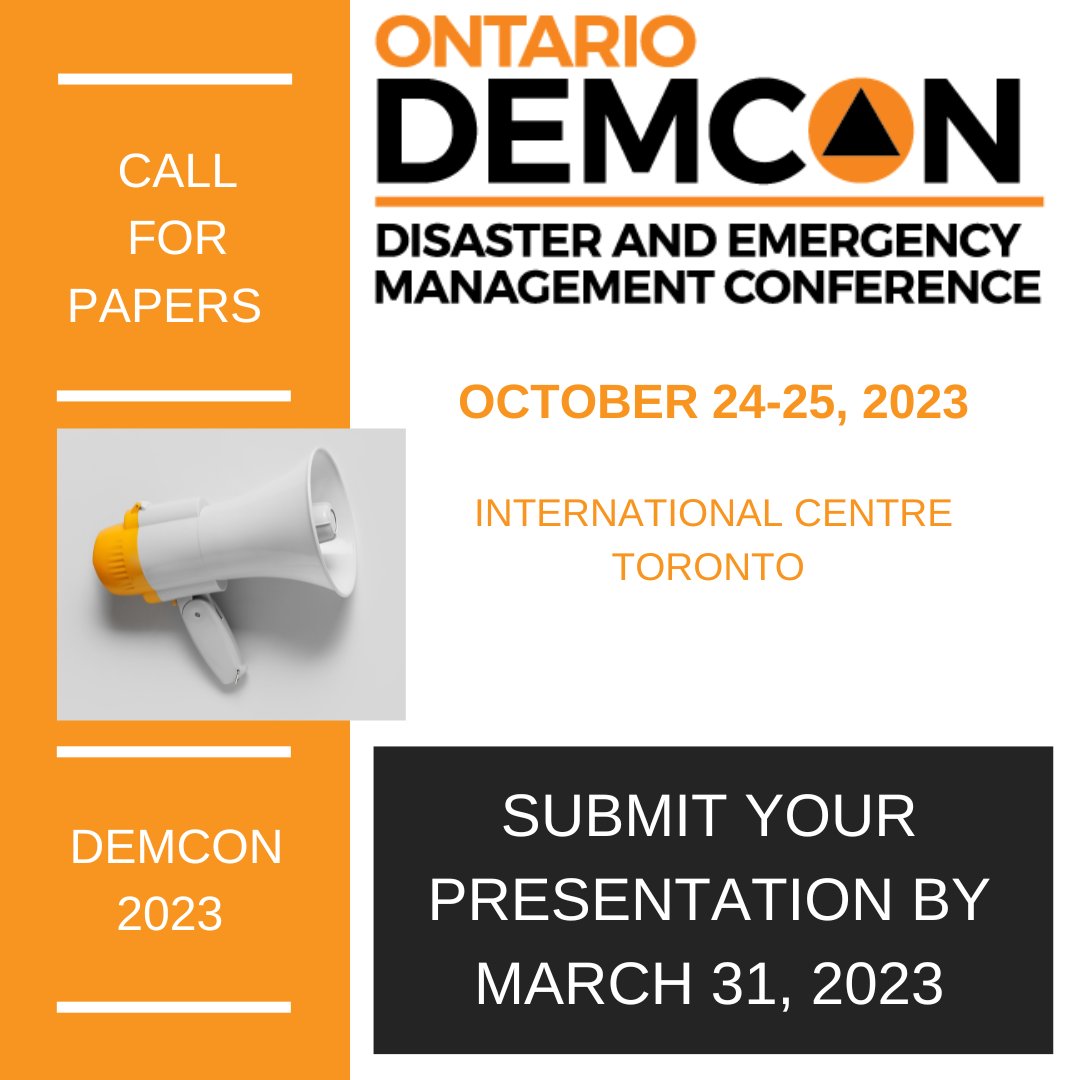 Ontario Disaster & Emergency Management Conference on Twitter "Your