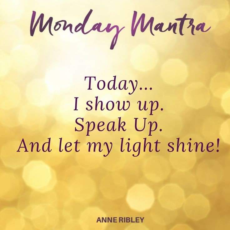 sfreemanauthor's tweet photo. Today I show up. Speak up. And let my light shine!
#stephaniemfreeman #motivatonalmonday #inspiringquotes #nkliteraycafe https://t.co/CFaS7bWLvx
