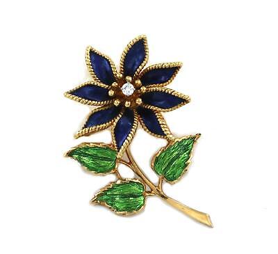 OtherJewelry's tweet image. Tiffany &amp;amp; Co. Vintage Diamond Enamel 18k YGold Flower Brooch LIQUIDATION ebay.com/itm/2254355118… eBay