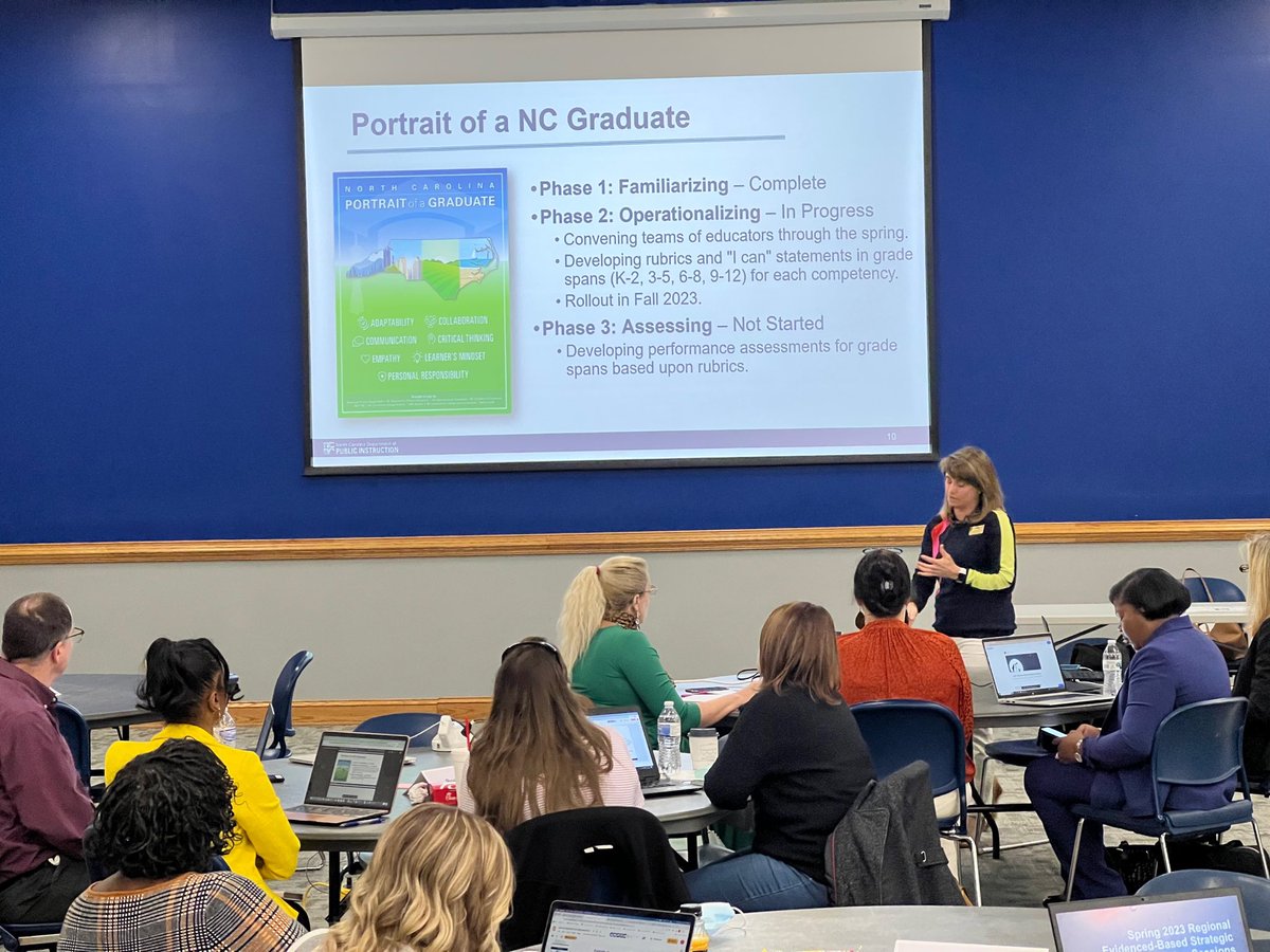 ewmanuel_WLMS's tweet photo. @OLR_NCDPI @ncpublicschools @StrategistEdu @jenicornwork @MrLewis_06 Evidence Based Strategic Planning Sessions kicked off today! First stop North East Region #datamatters #forpractice https://t.co/gO8zLoFQBo
