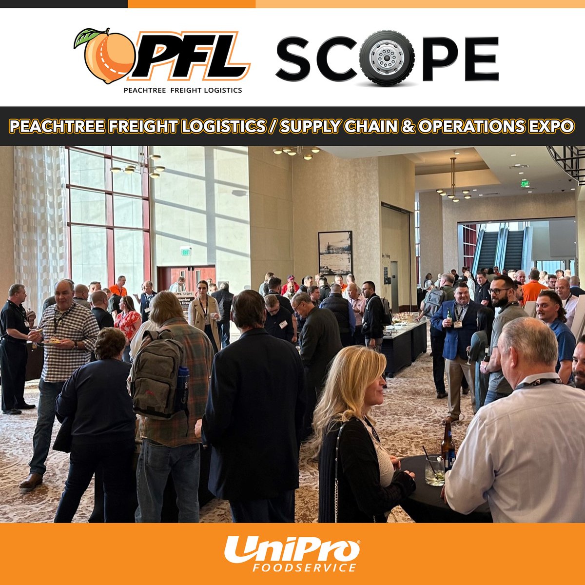 UniProFoods's tweet photo. 300 attendees at our UniPro biannual operations and logistics event in Austin, Texas. Peachtree Freight Logistics and Supply Chain Operations Expo today and tomorrow.
#PFLSCOPEConference https://t.co/zIpJhADSkx