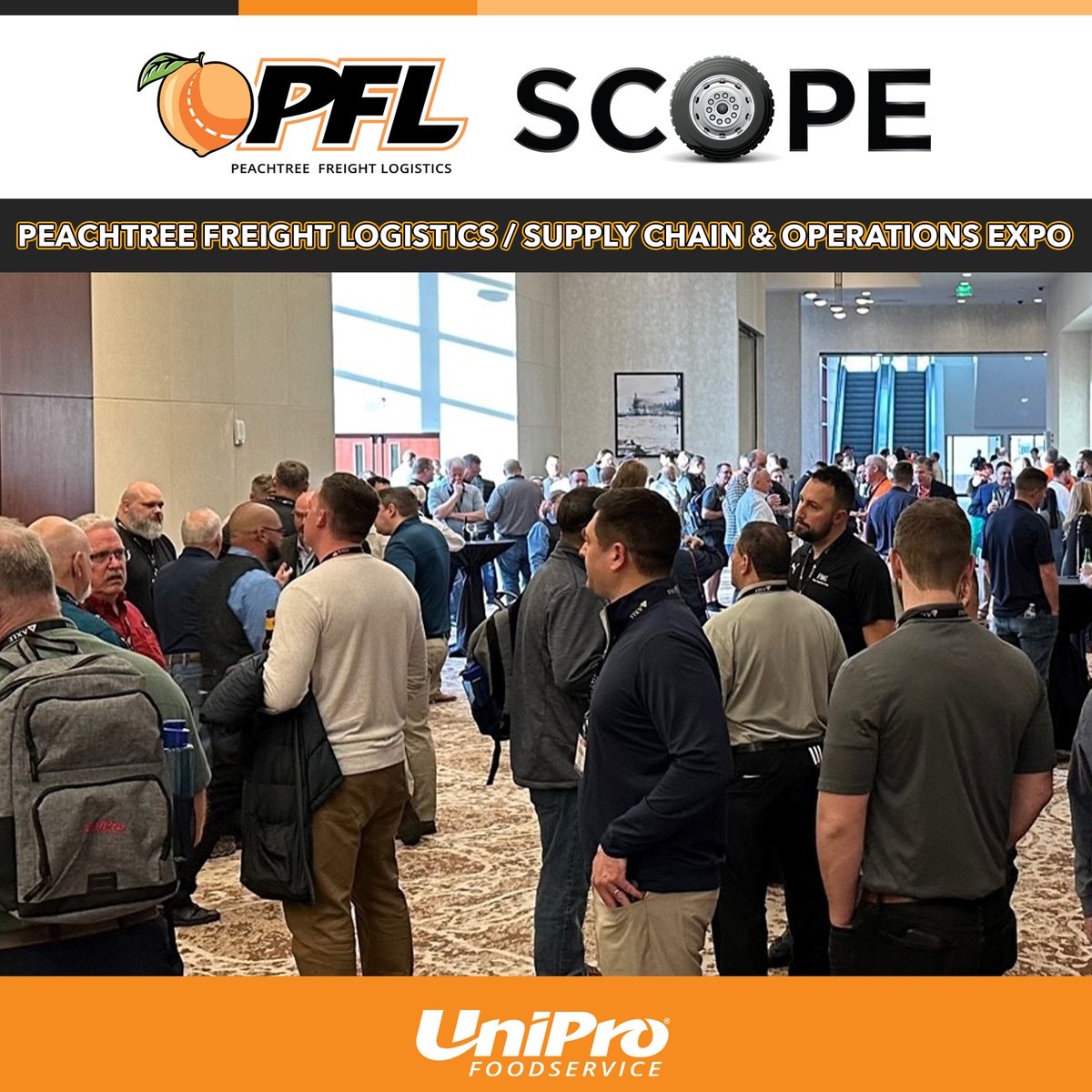 UniProFoods's tweet photo. 300 attendees at our UniPro biannual operations and logistics event in Austin, Texas. Peachtree Freight Logistics and Supply Chain Operations Expo today and tomorrow.
#PFLSCOPEConference https://t.co/zIpJhADSkx