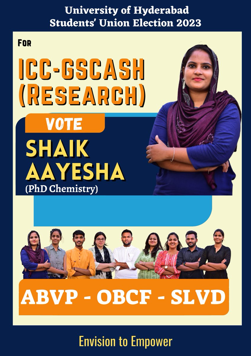abvphcu's tweet photo. Vote, Support and Elect!
#abvphcu #abvp #hcuelection https://t.co/3nxhGyedH7