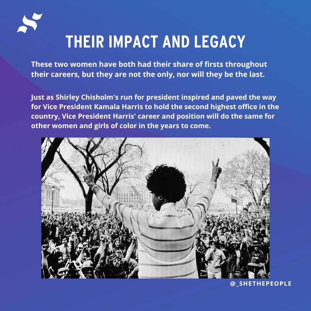 In honor of both #PresidentsDay and #BlackHistoryMonth, we are celebrating the legacy of two powerful Black women in particular: Former Congresswoman Shirley Chisholm and <a href="/VP/">Vice President JD Vance</a> Kamala Harris.

We honor their leadership and legacies in paving the way for Black women. #ShethePeople