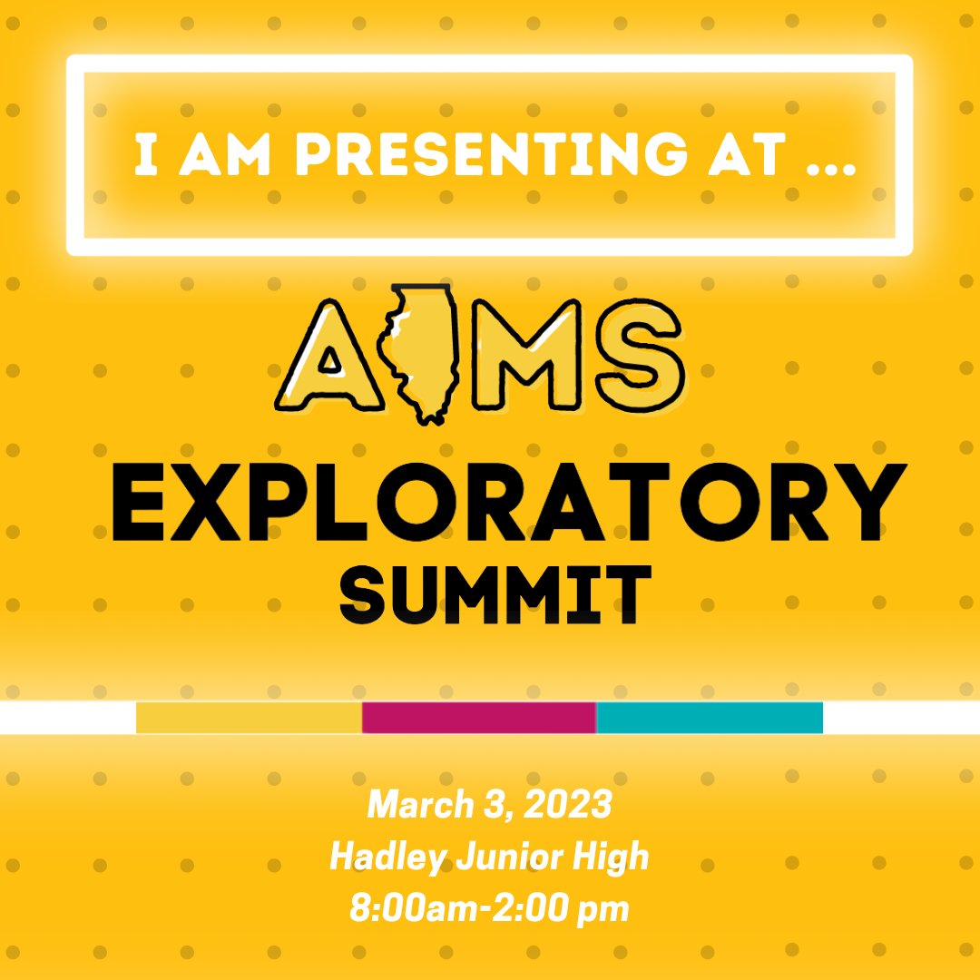 📣Calling all Encore/Exploratory Teachers!  I'm happy to share that I will be presenting at the AIMS Exploratory Summit along with some amazing Middle School educators! Register now at aimsnetwork.org  #AIMSNETWORK #middleschoolart #sd113a #oqms