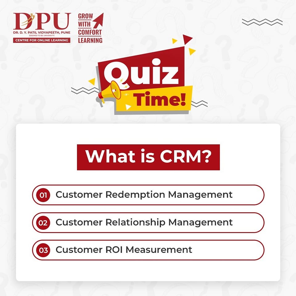 dpu_col's tweet image. Testing your knowledge is essential to know exactly where you stand. So today, we at DPU COL are here to help you better evaluate your skills and gauge the understanding of your core marketing concepts.
Go ahead and choose the right option now!
#dpucol #solvethequiz #quiztime