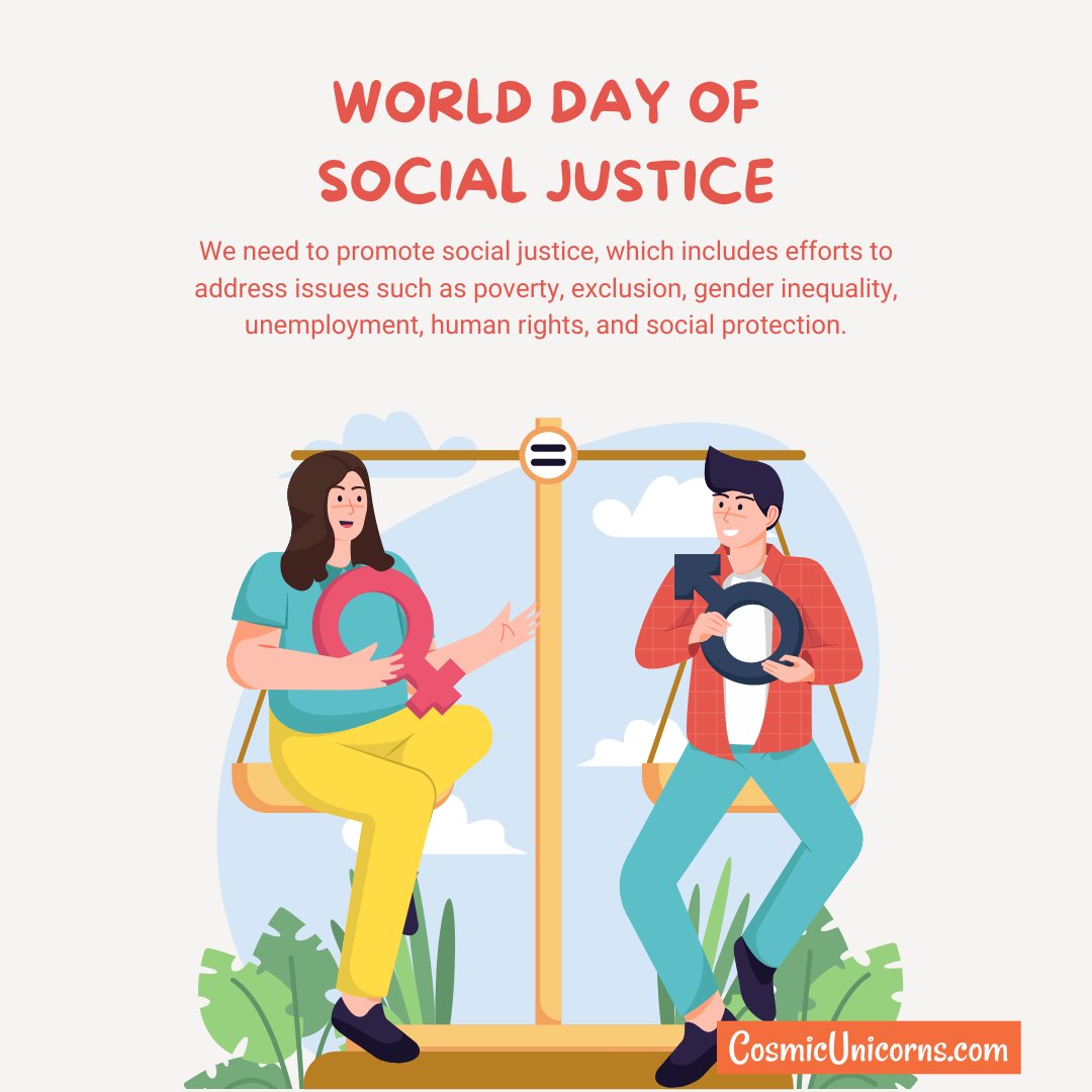 UnicornsCosmic's tweet photo. We are all human, and we all deserve a fair chance. That's why it's important to recognize February 20 as World Day of Social Justice. #socialjusticeeducator #socialjusticebooks #socialjusticeparenting #socialjusticeadvocate https://t.co/GL1zYpprir