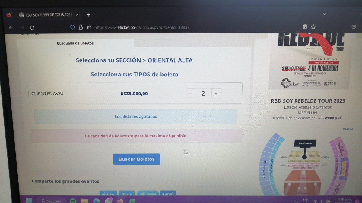 Macalia1901's tweet photo. @eticketCOL de verdad?? https://t.co/CFnulZj5kc