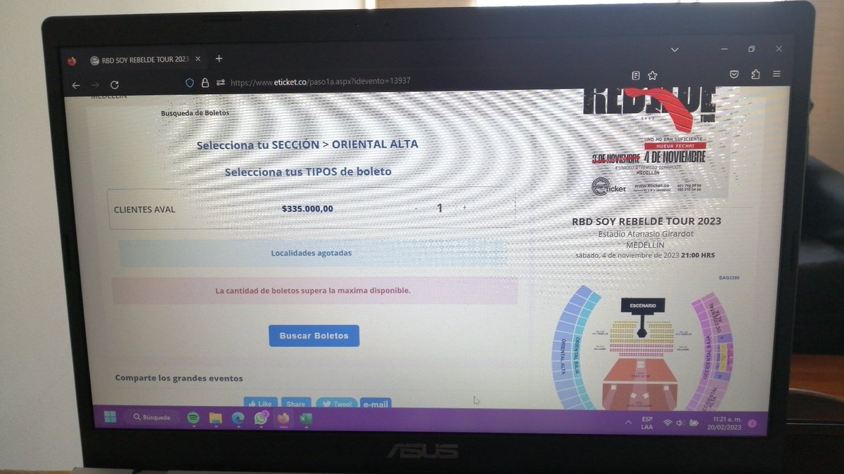 Macalia1901's tweet photo. @eticketCOL de verdad?? https://t.co/CFnulZj5kc