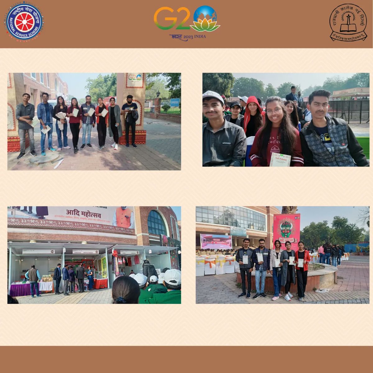 NSS_Rajdhani's tweet photo. NSS Rajdhani joined Aadi Mahotsav organised by @tribalaffairsin with NSS Regional Directorate. It was inaugurated by @narendramodi at Major dhyan Chand Stadium. The event will be from 16-27 Feb. https://t.co/LoF7mUPw5s