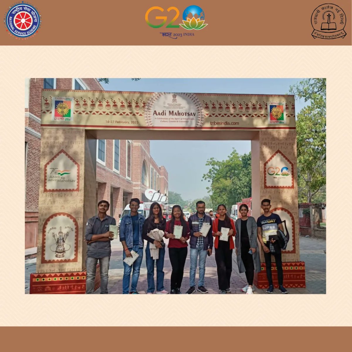 NSS_Rajdhani's tweet photo. NSS Rajdhani joined Aadi Mahotsav organised by @tribalaffairsin with NSS Regional Directorate. It was inaugurated by @narendramodi at Major dhyan Chand Stadium. The event will be from 16-27 Feb. https://t.co/LoF7mUPw5s