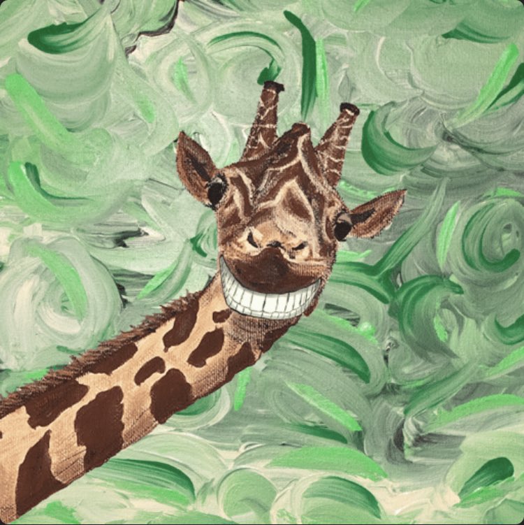 #Mala for #President ! Happy #MalaMonday from myself and the <a href="/StayCuriousNFT/">Curi◎us Creature Collective {444}</a> family! Still holding my #fineart #moutpainted #giraffes Hope you all are enjoying the day!! #AreWeBack? #WhatIsSOL? #WhatIsCrypto and #WhatIsAnNFT ?