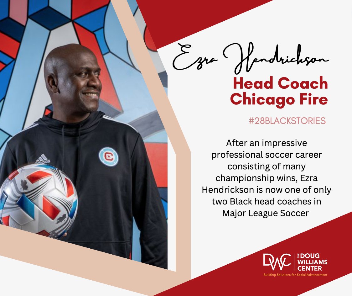 A decorated professional soccer champion, Ezra Hendrickson is one of only two Black head coaches in Major League Soccer. Watch this MLS roundtable on increasing representation: bit.ly/3YJlcN3 #28BlackStories