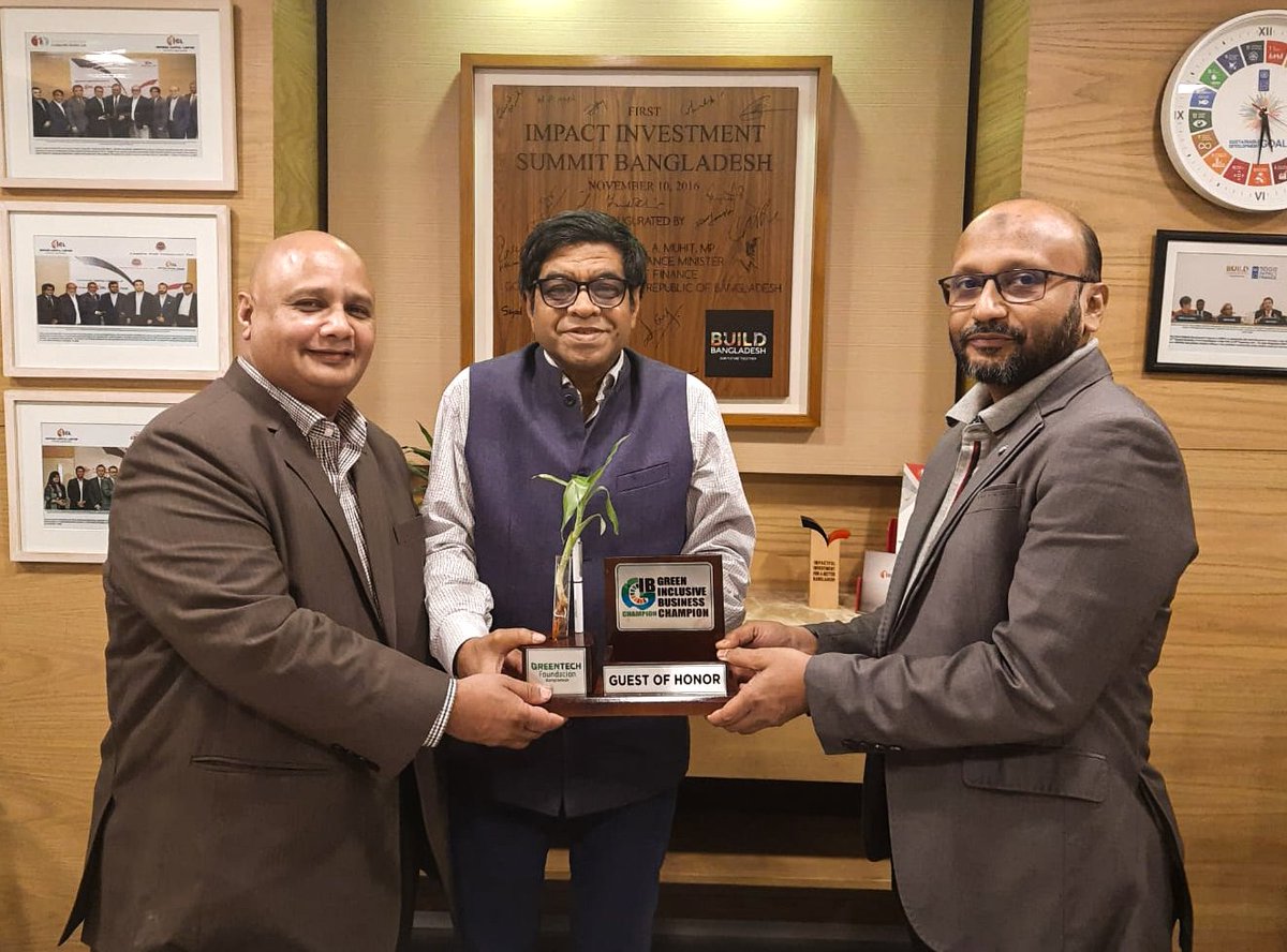 greentechfbd's tweet photo. There was a meeting with Mr. Arastoo Khan, Managing Director &amp; CEO of Impress Capital Limited (ICL) to discuss the Impact Investment Opportunity for the incubated Green &amp; Climate Startups and Social Business of GreenTech Foundation Bangladesh.
#GreenTech https://t.co/gGAeNAzCnF