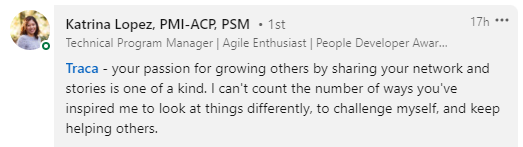 When a comment on LinkedIn moves your soul. Cheers to people who truly see you.