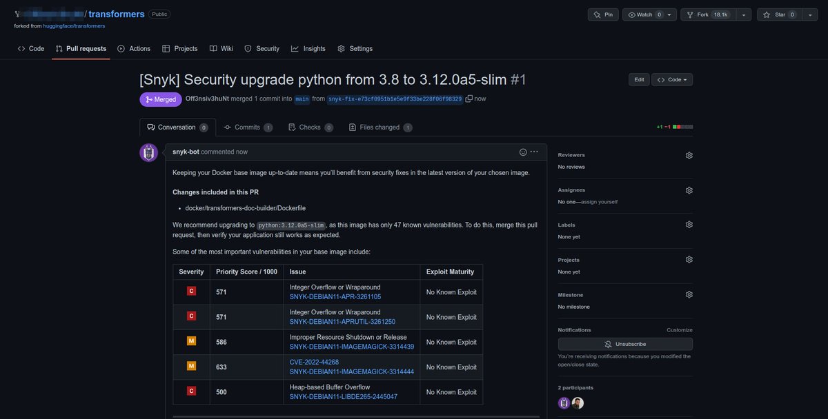 blackk_hawkkk's tweet image. Happy to fix 

#TheBigFix
@snyksec