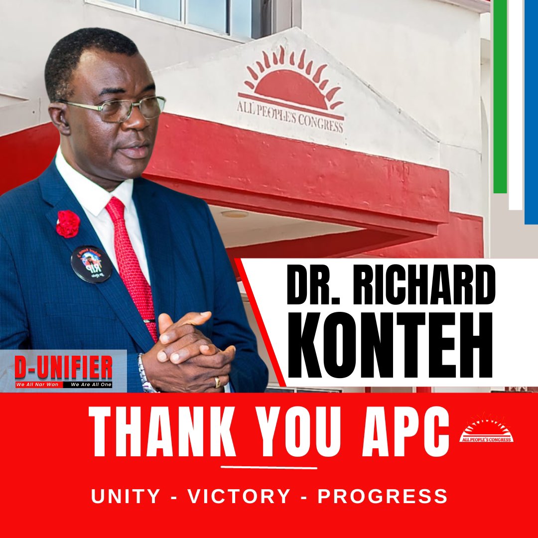 Dr. Richard Konteh (The Unifier) tweet media