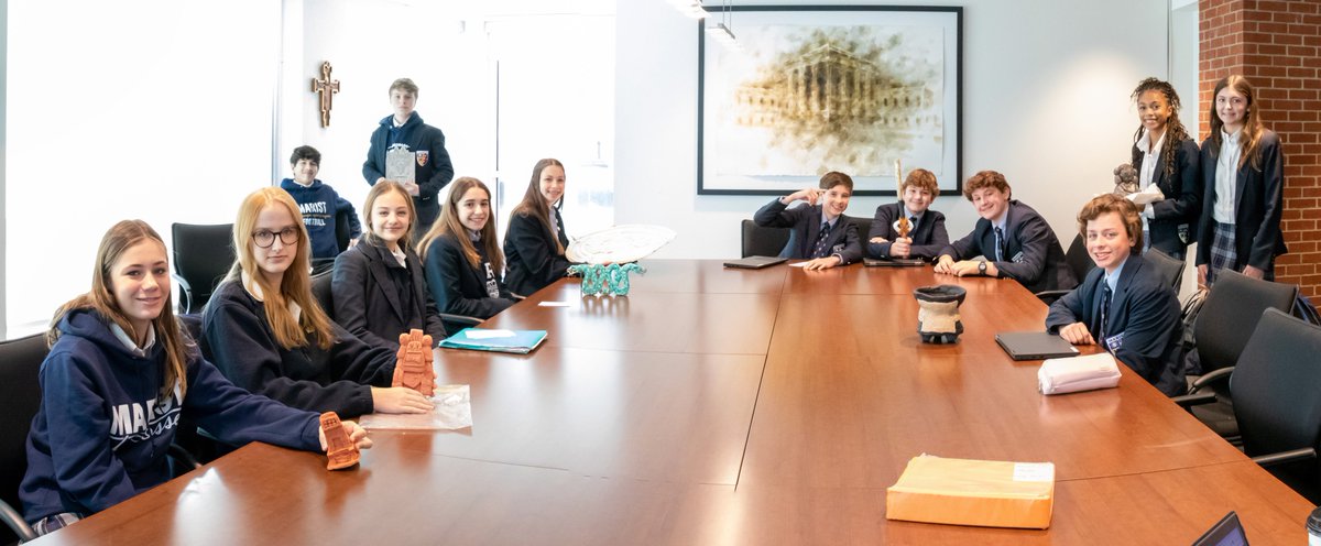 The Ancient Civ students presented artifacts from the Aztec civilization <a href="/maristschool/">Marist School</a> revealing details about the earliest civilizations in Mexico. Artifacts will be on display in the library soon! <a href="/maristfam/">Marist Fam</a> <a href="/T_Hall_10/">Troy Hall</a>