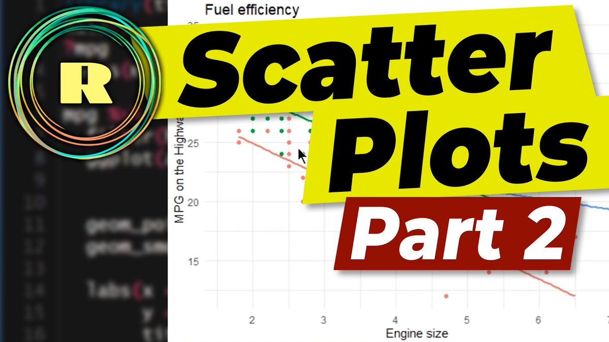 Creating graphs and plots to visualise your data is important for your research project . This video also includes using a smoothed linear model with standard errors to indicate trends. 👇

zurl.co/SQCy 

#rprogramming
#rstats